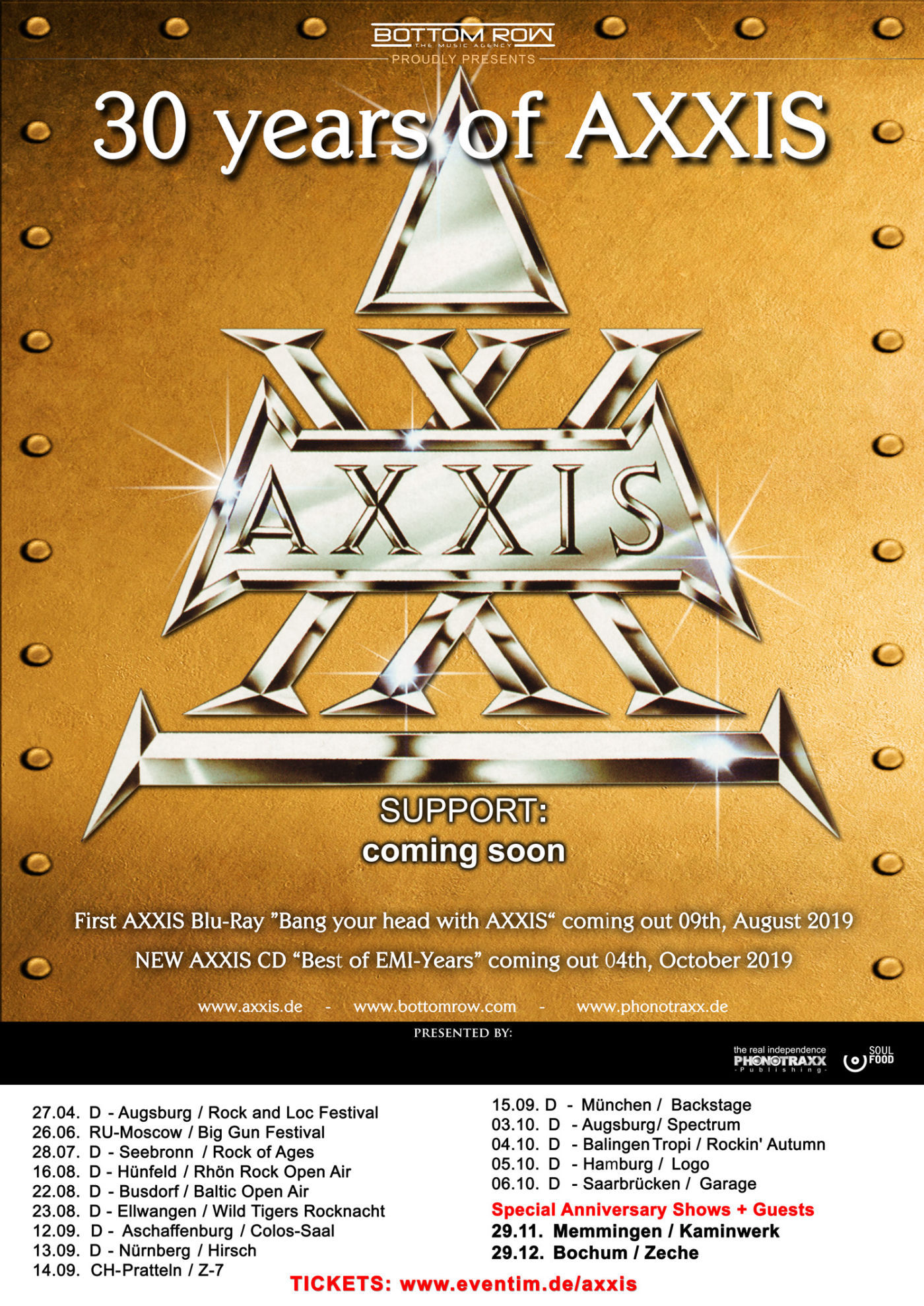 AXXIS The German Rockband (official website)